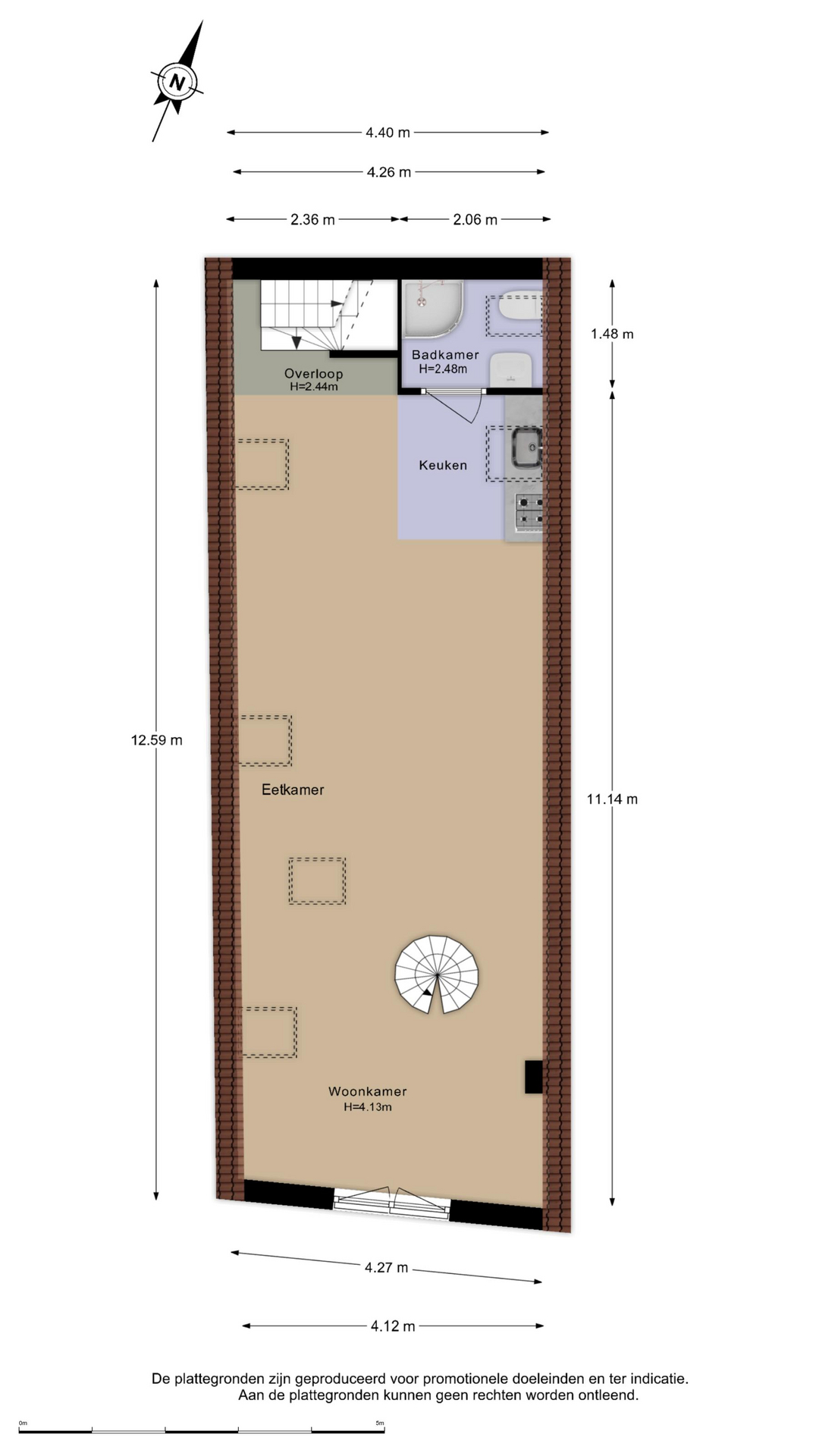 Koop Woonhuis Haarlem Spaarnwouderstraat 9A – Plattegrond 2