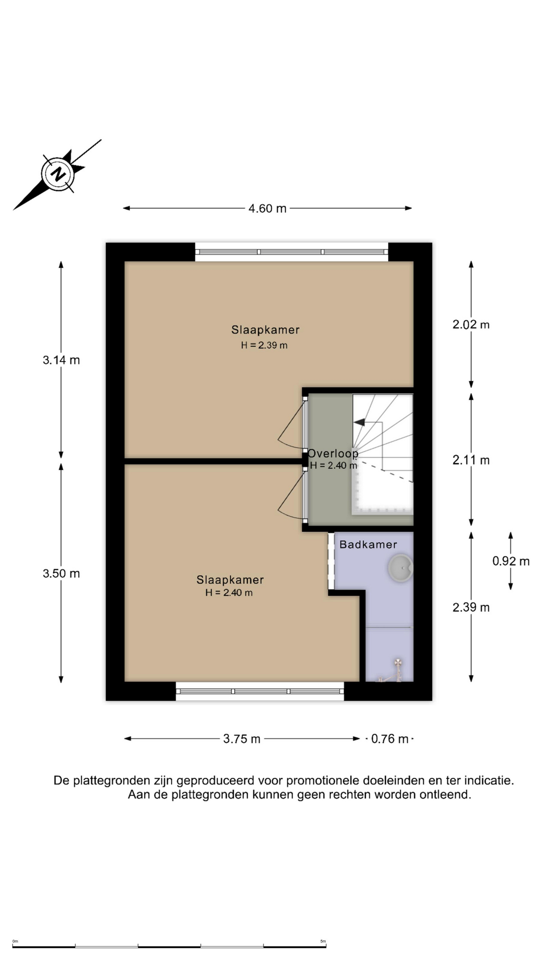 Koop Woonhuis Haarlem Padangstraat 6 – Plattegrond 2
