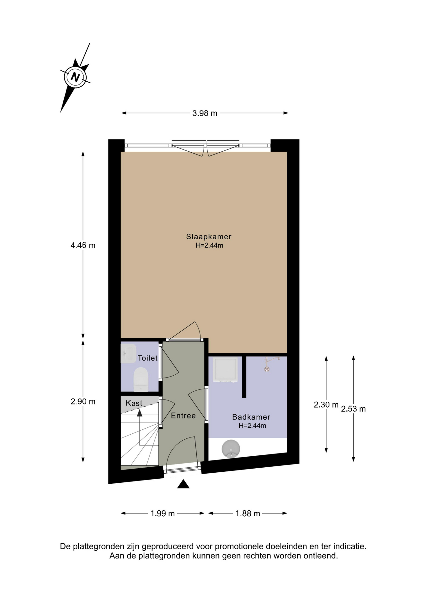 Koop Appartement Haarlem Van Beresteynstraat 52 – Plattegrond