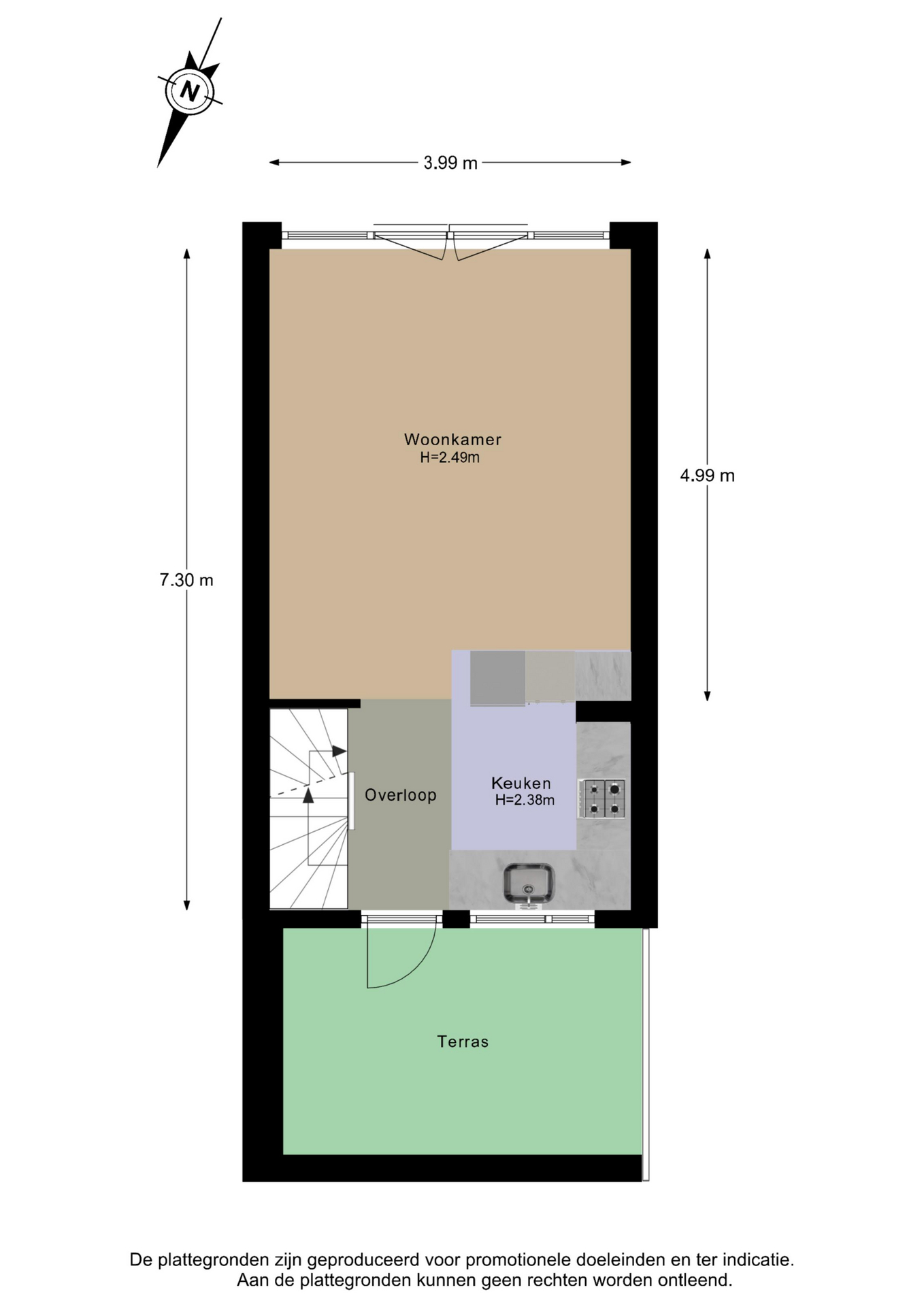 Koop Appartement Haarlem Van Beresteynstraat 52 – Plattegrond 3